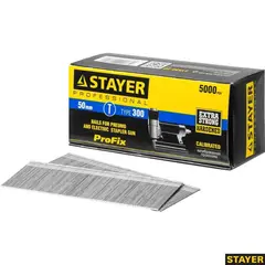 STAYER тип 18GA (47/300/F), 50 мм, 5000 шт, гвозди для нейлера, Professional (31530-50)