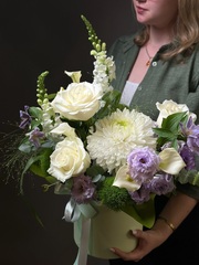 Цветы в коробке «Райский уголок»