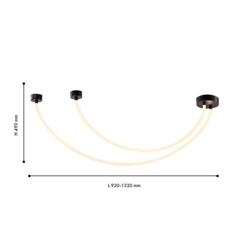 Подвесной светодиодный светильник Favourite Pipeline 4217-2U