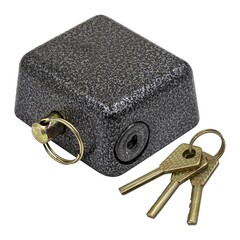 70-0-083 Замок навесной, чугун 3 ключа, 80x70x40, дужка 11,7мм (РемоКолор)