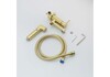Aquatek AQ1819BG AQ1819BG НИКА комплект для гигиенического душа встроенный (смеситель + гигиеническая лейка + шланг), шлиф.золото