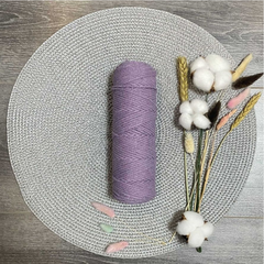 Шнур хлопковый без сердечника, d 4 мм, сиреневый