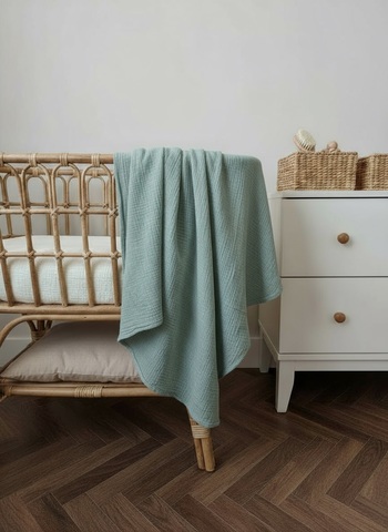 Плед муслин "Эвкалипт"