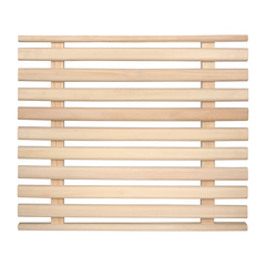 Решетка на пол 60х70х4 см для бани и сауны (осина), на березовых шкантах без металлических соединений 