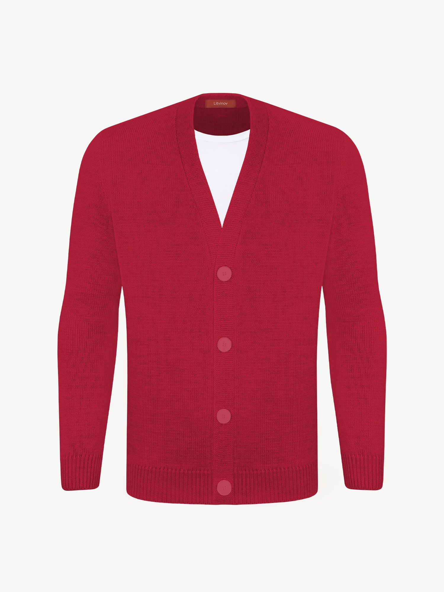 Кардиган с пуговицами из экохлопка