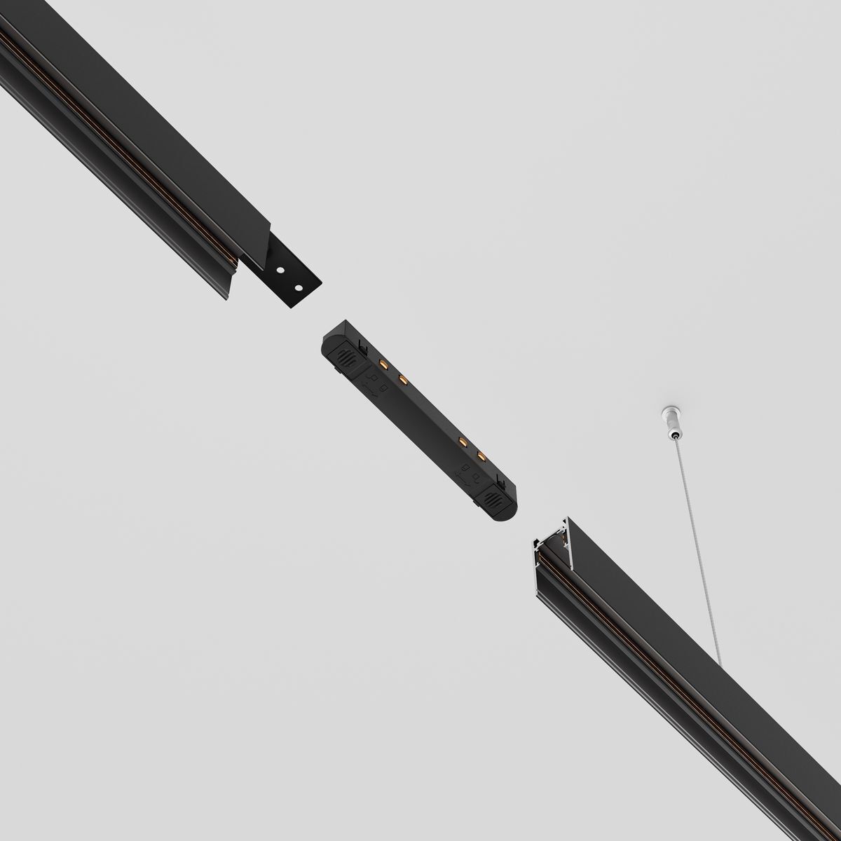 Коннектор питания прямой Maytoni Technical Exility Busbur TRA034PC-42B