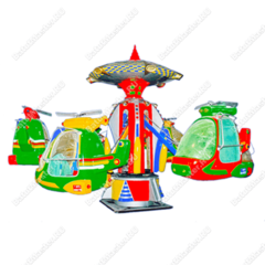 Электрическая Аттракцион карусель «Вертолетики 2», 6×6×3 м