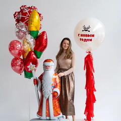 Сет гелиевых шаров Новый Год