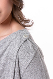 Кардиган для беременных 15987 серый меланж