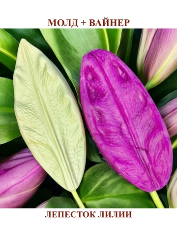 Молд+Вайнер лепесток лилии волна 13,2х5,4см