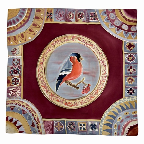 Шелковый платок батик 