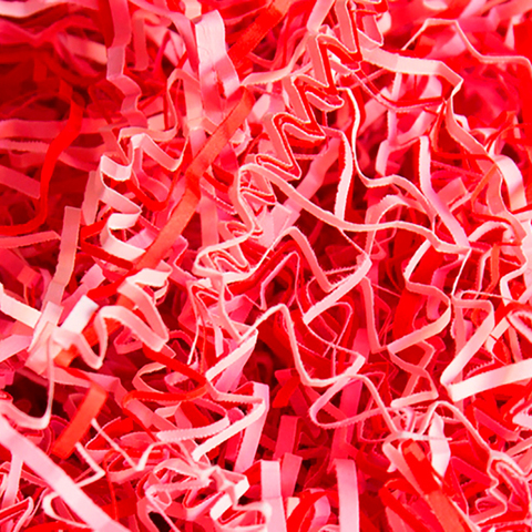 Наполнитель бумажный, Валентинка (Красный Микс), 2 мм, 100 г