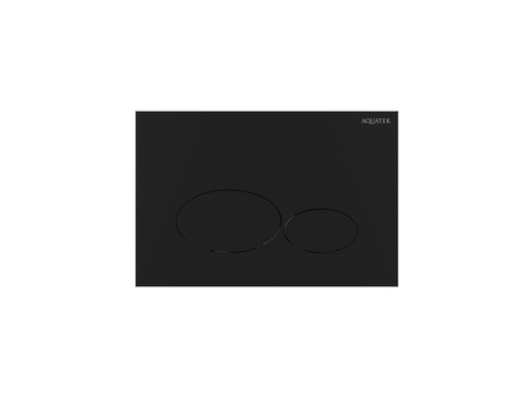 Aquatek KDI-0000074 KDI-0000074(GLD) Панель смыва Черный матовый (клавиши овальные), 162*244 мм