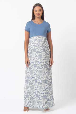 Платье для беременных и кормящих 16442 морской