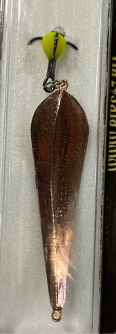 Блесна зимняя диво с чертиком Вазуза большая 7,2гр цв: Медь (бл.1шт)