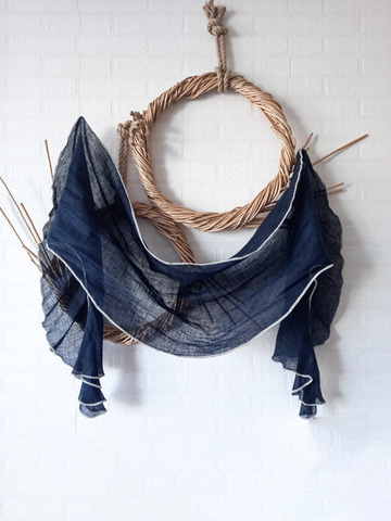 Палантин льняной 