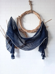 Палантин льняной 