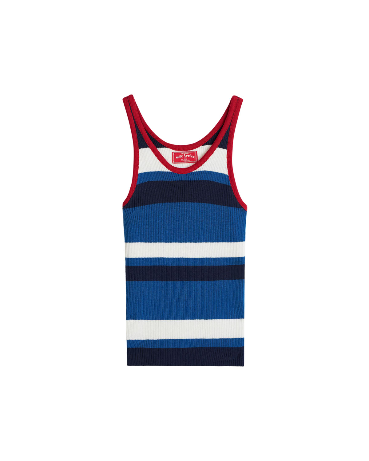 Трикотажный топ в полоску