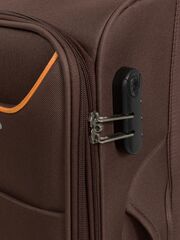 Чемодан Redmond тканевый облегченный средний Коричневый 68x43x27+3 см5
