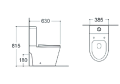 Унитаз-компакт напольный с бачком Aquatek ВЕГА с сиденьем (плавное закрытие), смыв торнадо (воронка-водоворот)
