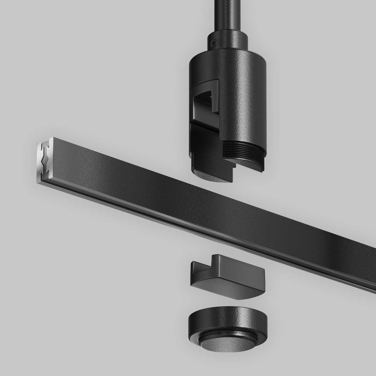 Крепление потолочное Maytoni Technical Accessories for tracks Flarity TRA156C-SL1-B