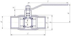 Конструкция LD КШ.Ц.М.GAS.025.040.Н/П.02 Ду25