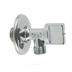 Кран шаровой латунный бытовой угловой G1/2"х3/8" Ру10 НР SantechSystems