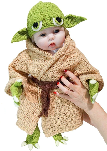 Звездные войны Йода комплект одежды для фотосессии новорожденных