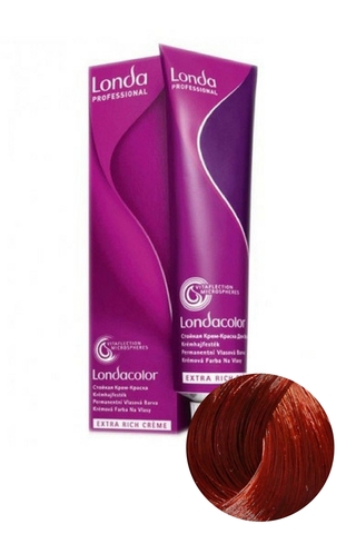 Стойкая крем-краска для волос LondaColor 7/44 Блонд интенсивно-медный, Londa Professional, 60 мл
