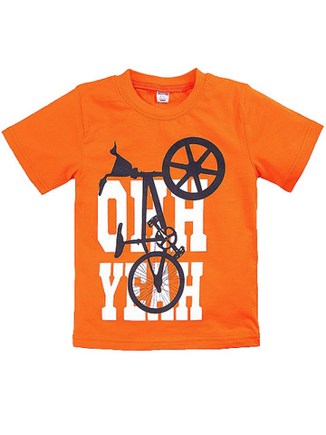 BK002F-25 футболка для мальчиков, оранжевая