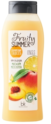 Fruity Summer Крем-гель для душа манго лайм масло персика 500 мл. BelKosmex