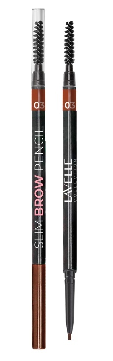 LavelleCollection Карандаш для бровей автоматический,тон 03 темно-коричневый Slim Brow Pencil