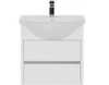 Aquanet 243667 Компл.2 - Тумба Сидней 60 цв.белый глянец (раковина Аква) (243667)
