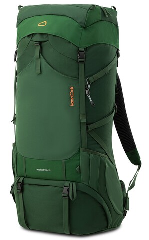 Картинка рюкзак туристический Kanrock Charger 110+15 Pine Green - 1