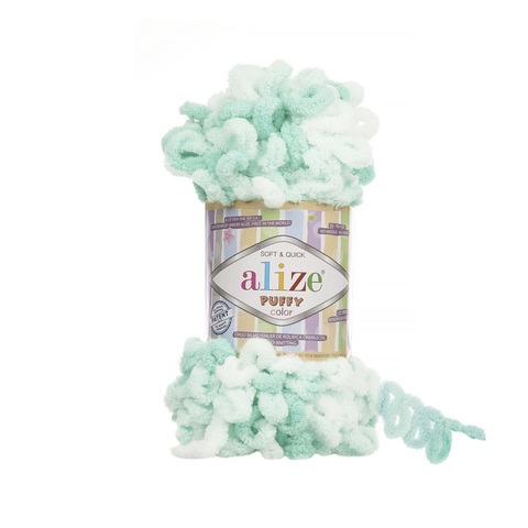 Пряжа Alize Puffy Color цвет 6341