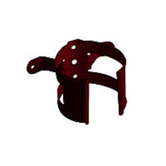 Кронштейн трубы на дерево ф90 (RAL 3005-винно-красный)