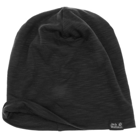 Картинка шапка-бини Jack Wolfskin Travel Beanie black - 3