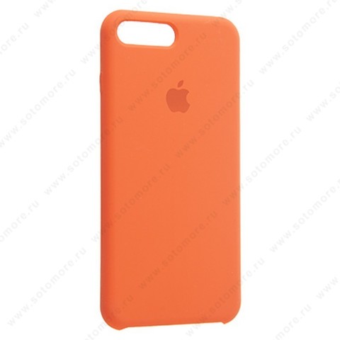 Накладка Silicone Case для Apple iPhone 8 Plus/ 7 Plus морковный