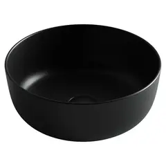 Ceramica Nova CN6073MB Раковина накладная круглая 356*356*135, без перелива, цвет черный матовый фото