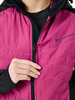 Премиальная куртка для лыж и зимнего бега Nordski Hybrid Hood Black/Fuchsia женская
