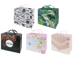 Подарочный пакет-коробка с глян.лам 22,5*20*13,5(М) 