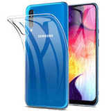 Силиконовый чехол Infinity ультратонкий для Samsung Galaxy A70 (Прозрачный)
