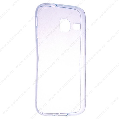 Накладка силиконовая ультра-тонкая для Samsung Galaxy J1 mini J105 2015 прозрачно-зеленая