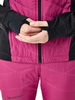 Премиальная куртка для лыж и зимнего бега Nordski Hybrid Hood Black/Fuchsia женская