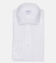 Сорочка мужская Seidensticker Slim Fit 01.693677-01 белая из оксфорда