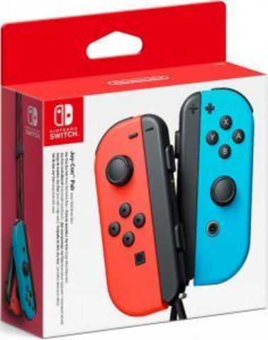 Набор геймпадов Joy-Con (Nintendo Switch, неоновый красный / неоновый синий)