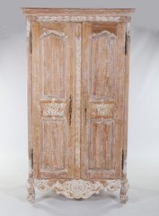 Шкаф 2-х дверный "Версаль (Versaille)" —  Античный бежевый (MK-2513-AB)