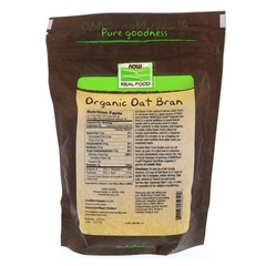 Now Foods, Real Food, Органические овсяные отруби, 14 унций (397 г)