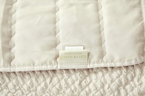 Покрывало 160х220 и наволочка 50х70 Sofi De MarkO Ирма молоко