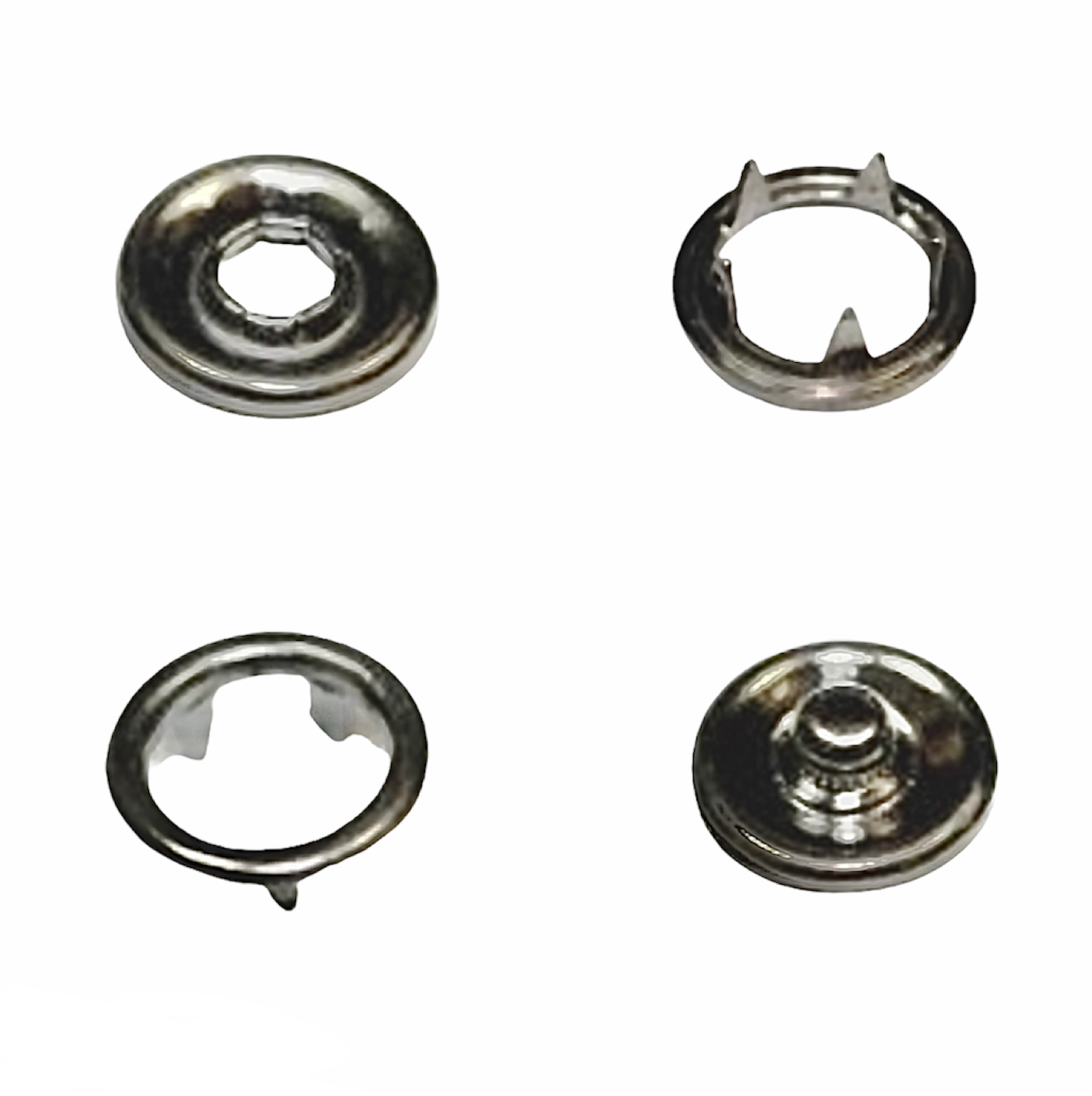 Кнопки рубашечные(трикотажные) 9.5мм (уп.50 шт) цвет: Тёмный никель
